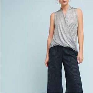 Anthropologie AKEMI + KIM tinsel wrap sleeveless top XL